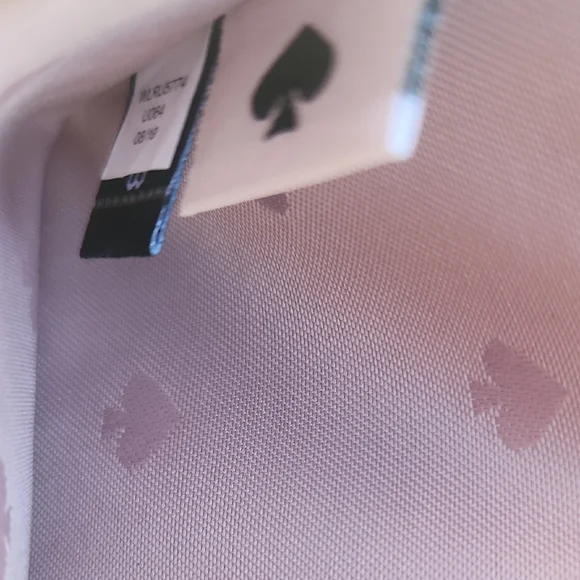 Kate Spade Shimmering Rose Gold Card Holder and Rose Gold Rose Mirror NWOT - Picture 2 of 7